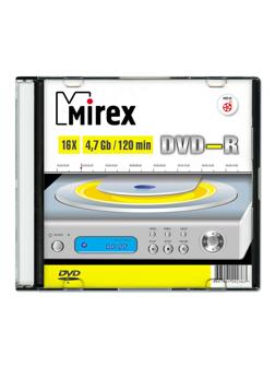 Носители информации DVD-R, 16x, Mirex, Slim/1, UL130003A1S