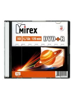 Носители информации DVD+R, 16x, Mirex, Slim/1, UL130013A1S