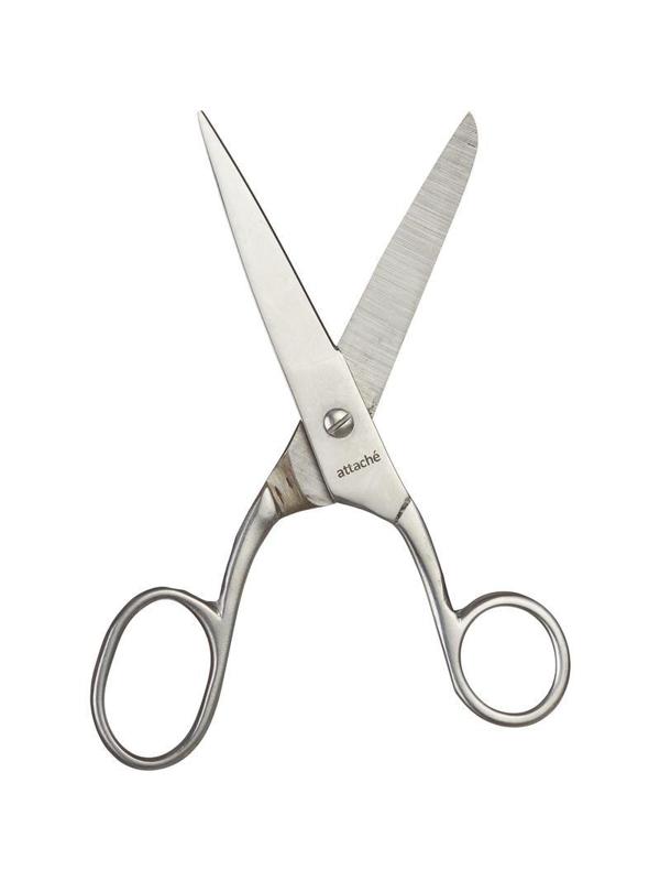 Ножницы Attache Metal 155 мм, ассиметричные ручки,цельнометаллические