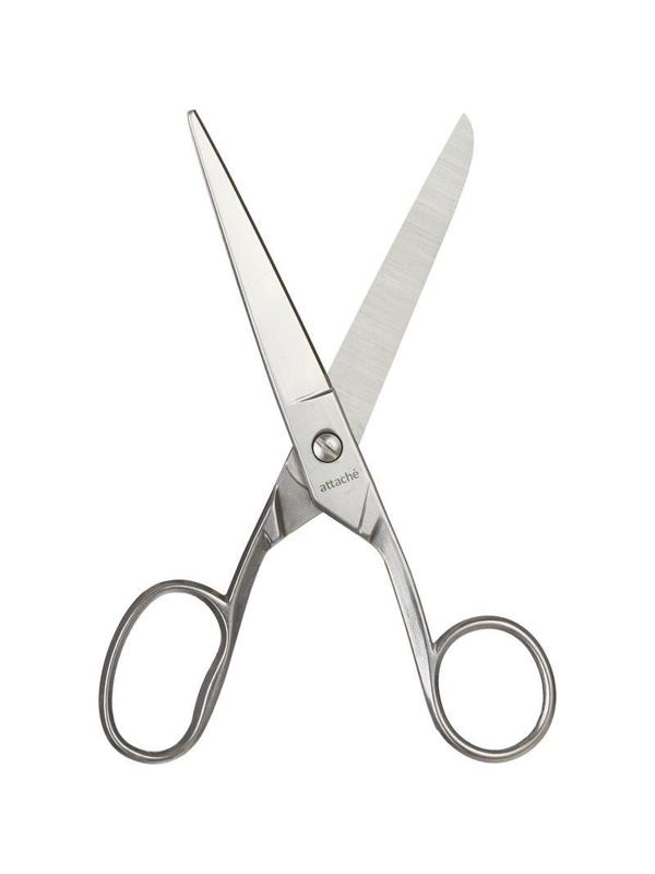 Ножницы Attache Metal 175 мм, ассиметричные ручки,цельнометаллические
