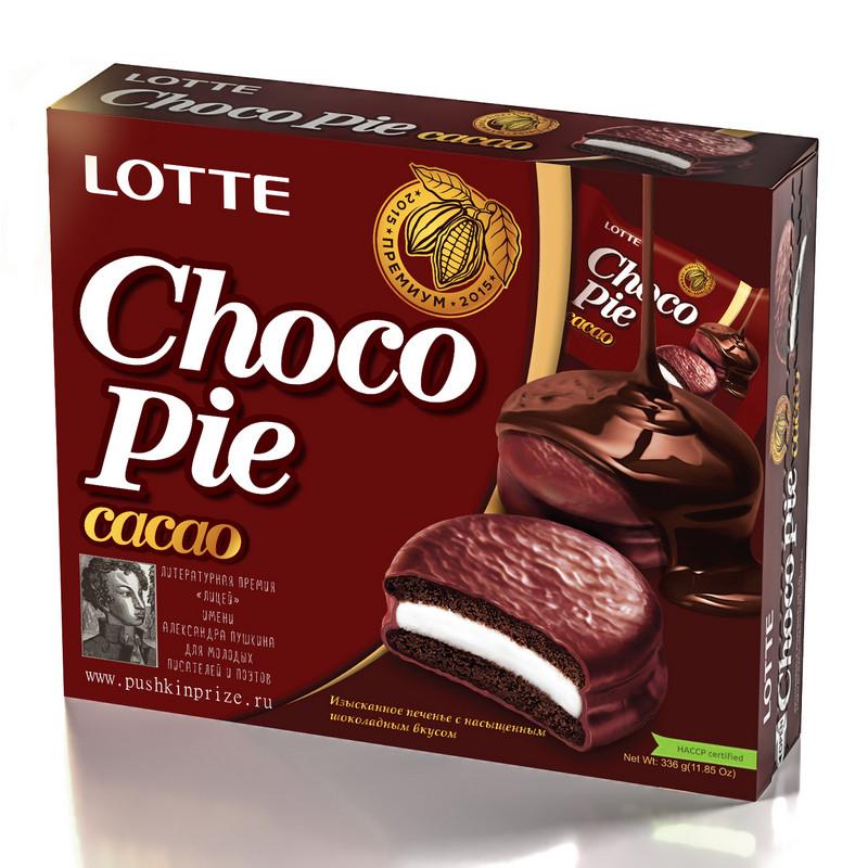 Пирожное Lotte ChocoPie какао, 336г