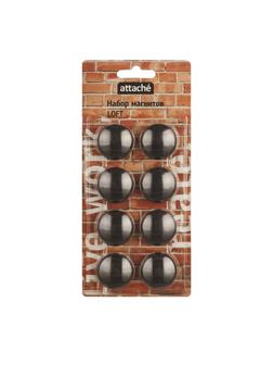 Магнитный держатель для досок Attache LOFT HDF черн.40мм,8шт/уп