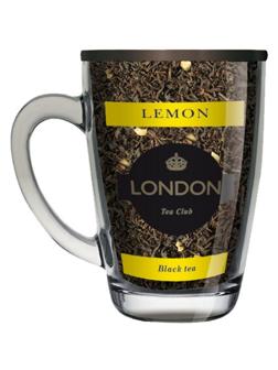 Чай черный 'Лимон' ТМ London Tea Club 70г в стеклянной кружке