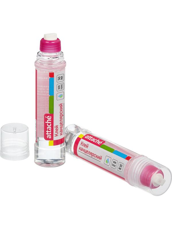Клей канцелярский жидкий 50мл Attache с силиконовым наконечником