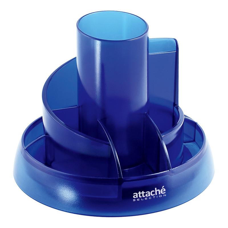 Набор настольный Attache Selection 10 предметов прозрачный синий S-908
