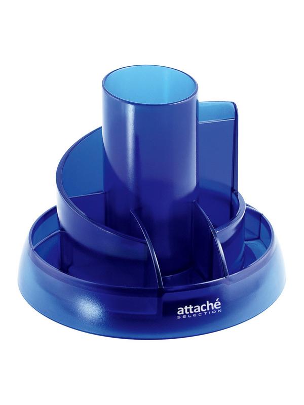 Набор настольный Attache Selection 10 предметов прозрачный синий S-908