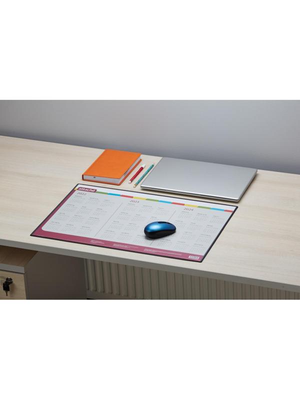 Коврик на стол Attache 59x38см с прозрачным листом календарь на текущий год