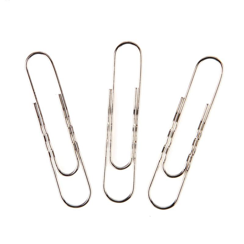 Скрепки Attache никелированные, 78 мм, гофрированные,европодвес, 30 шт/уп