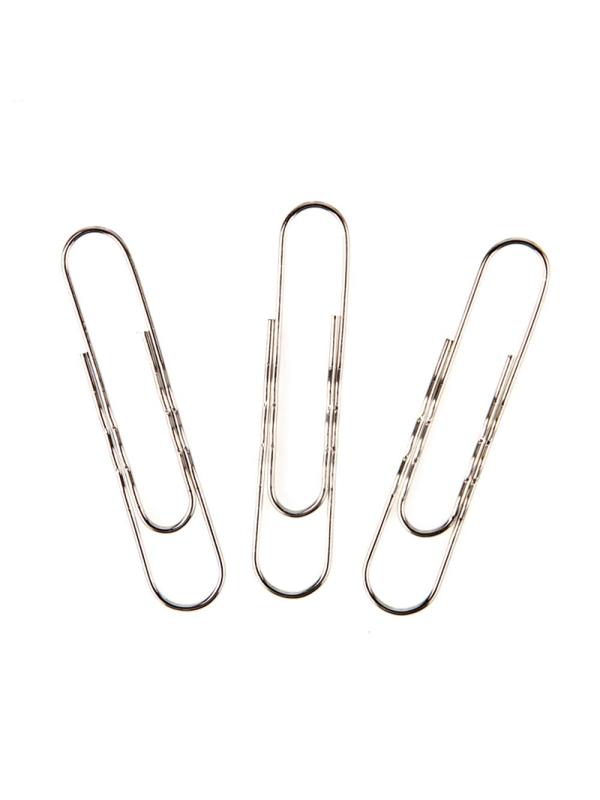 Скрепки Attache никелированные, 78 мм, гофрированные,европодвес, 30 шт/уп