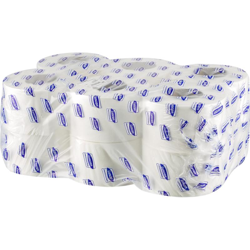 Бумага туалетная д/дисп Luscan Professional 2сл бел цел 200м 12рул/уп