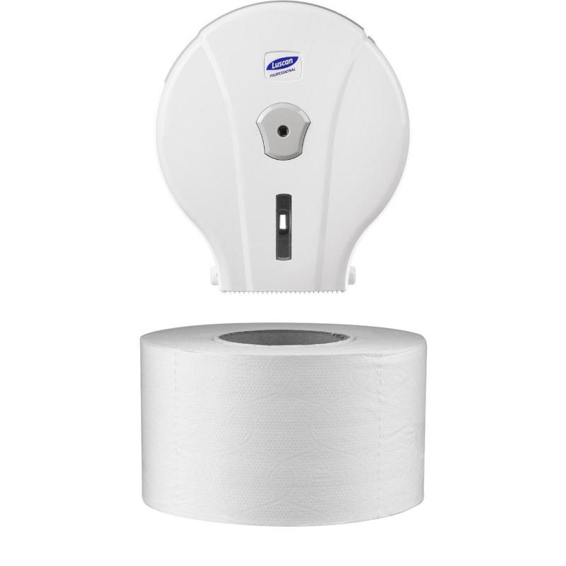 Бумага туалетная д/дисп Luscan Professional 2сл бел цел 200м 12рул/уп