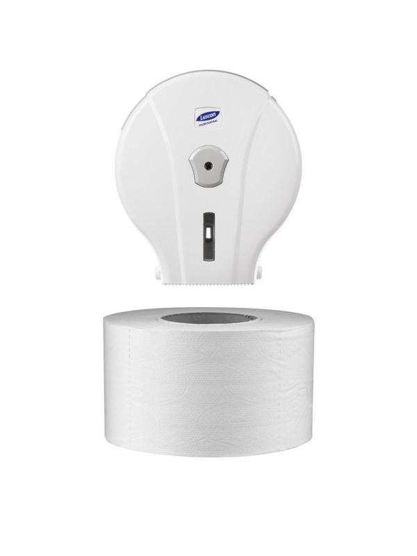 Бумага туалетная д/дисп Luscan Professional 2сл бел цел 200м 12рул/уп