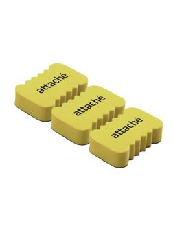 Губка-стиратель для маркерных досок Attache Economy, 5.5x3.5x1.5cм,3 шт/уп