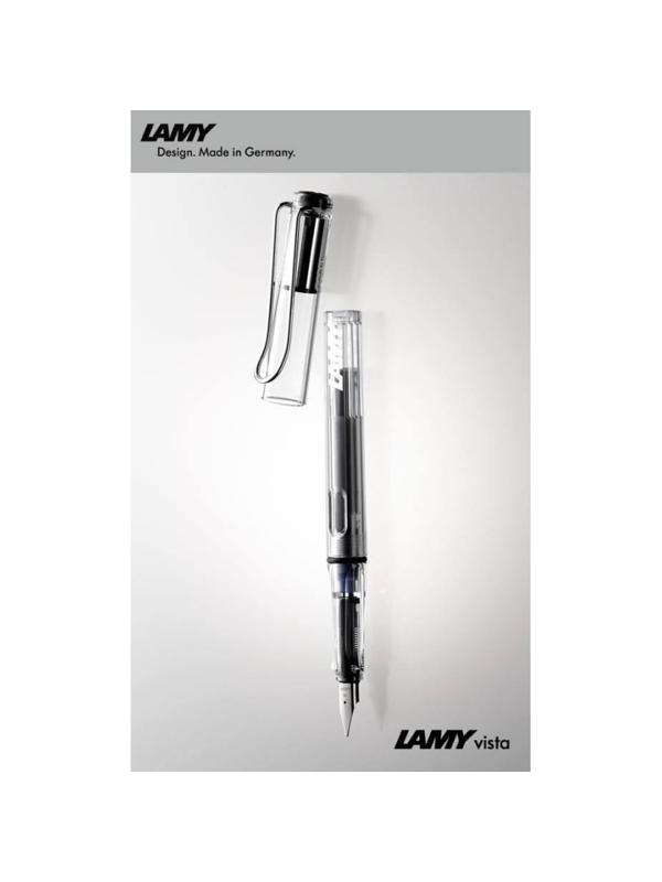 Ручка перьевая LAMY 012 vista, Прозрачный, F, 4000085