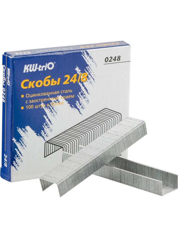 Скобы для степлера 24/8 Kw-Trio оцинков(от30 до 50 лис.).1000шт./уп