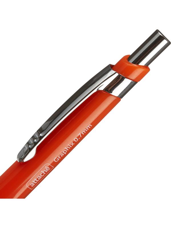 Карандаш механический Attache Graphix, 0.7 мм, цвет корпуса оранжевый