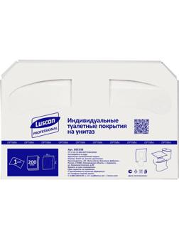 Одноразовые покрытия на унитаз Luscan Professional 1/2 слож 200 шт 10пач/уп