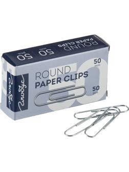 Скрепки Глобус С50-50 металл,без покрытия, 50 мм,негофрированные, 50 шт/уп