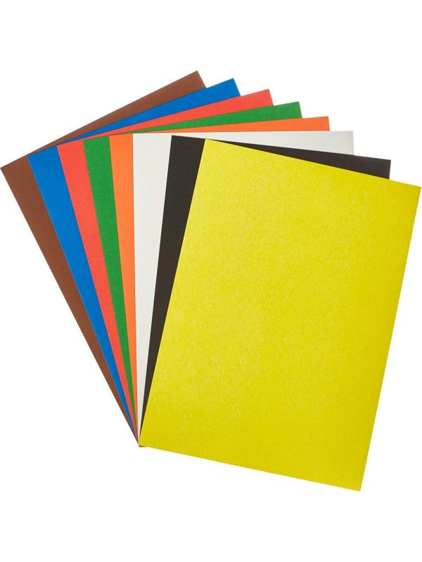 Набор цветной бумаги №1School 8л.8цв.офсет+картон 8л.8цв.немел,А4 Отличник