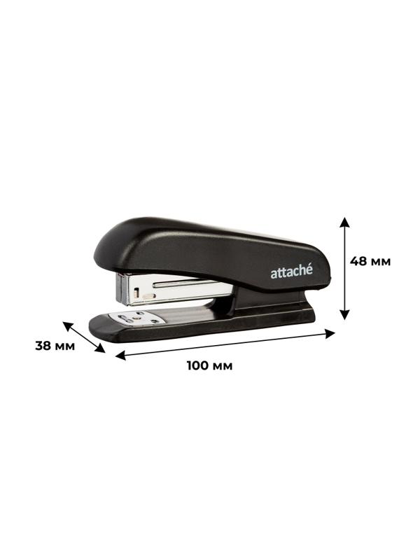 Степлер Attache Economy до 20 листов, на 24/6, 26/6 пластик, чёрный