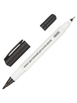 Маркер для CD Attache двусторонний черный 0,5/1,2 мм