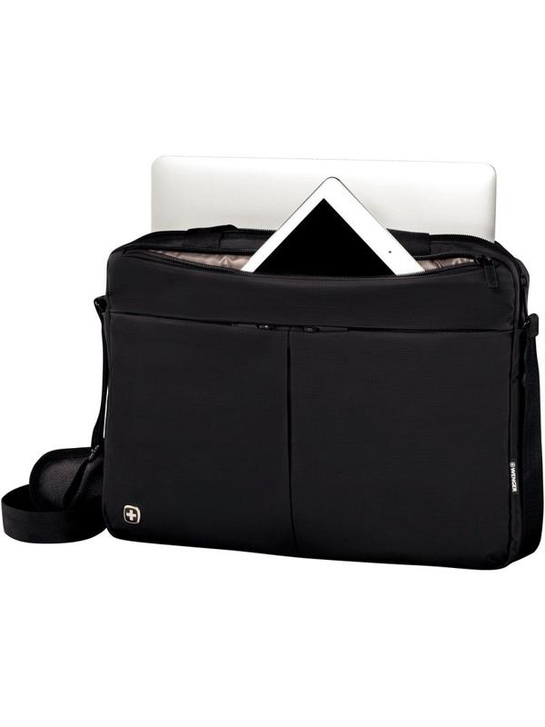 Сумка для документов WENGER, черный, нейлон/ПВХ, 39 x 8 x 26см, 5л 601079