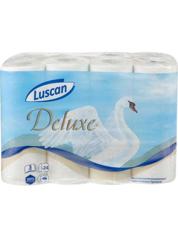 Бумага туалетная Luscan Deluxe 3сл бел цел 19,38м 155л 24рул/уп