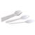 Ложка одноразовая столовая  165мм, белая, КОМУС ПС 100шт/уп