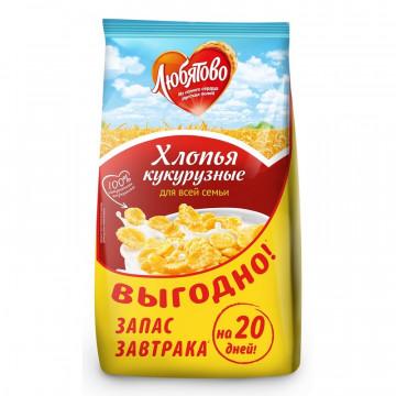 Хлопья   кукурузные Любятово, 600г