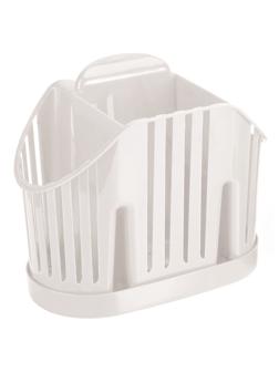 Сушилка для столовых приборов 3-х секционная белая М-1160