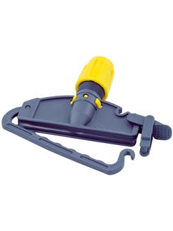 Держатель МОПа Кентукки 15см пластик т.серый/желтый IM210