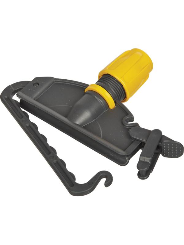 Держатель МОПа Кентукки 15см пластик т.серый/желтый IM210