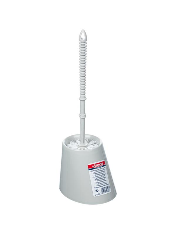 Ершик для унитаза с подставкой серый Vileda 100837