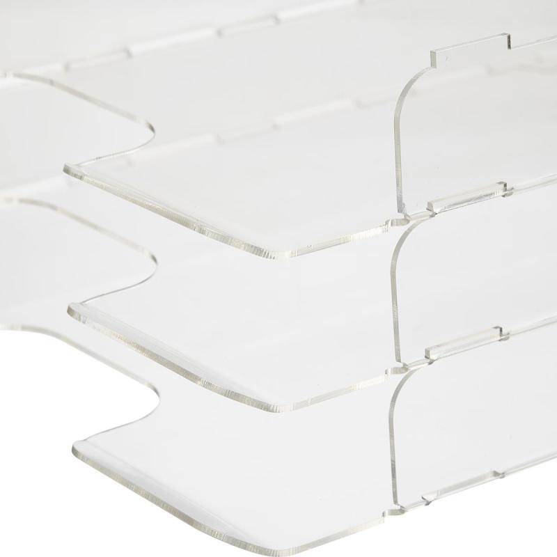 Лоток горизонтальный А3, акрил, прозрачный 55х300х420