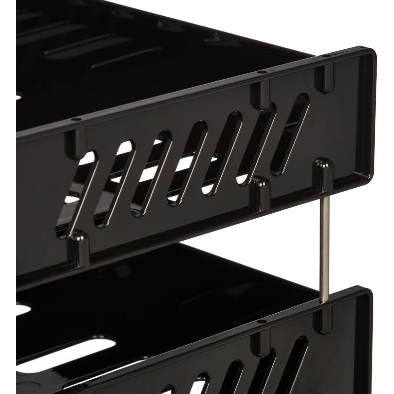 Набор лотков СИТИ из 3-х горизонтальных лотков чер