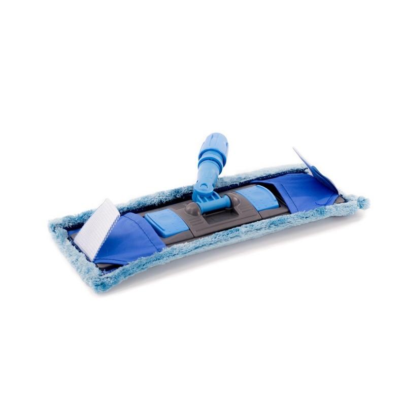 Держатель МОПа универс. пластик 40х11см т.серый/синий NPK195