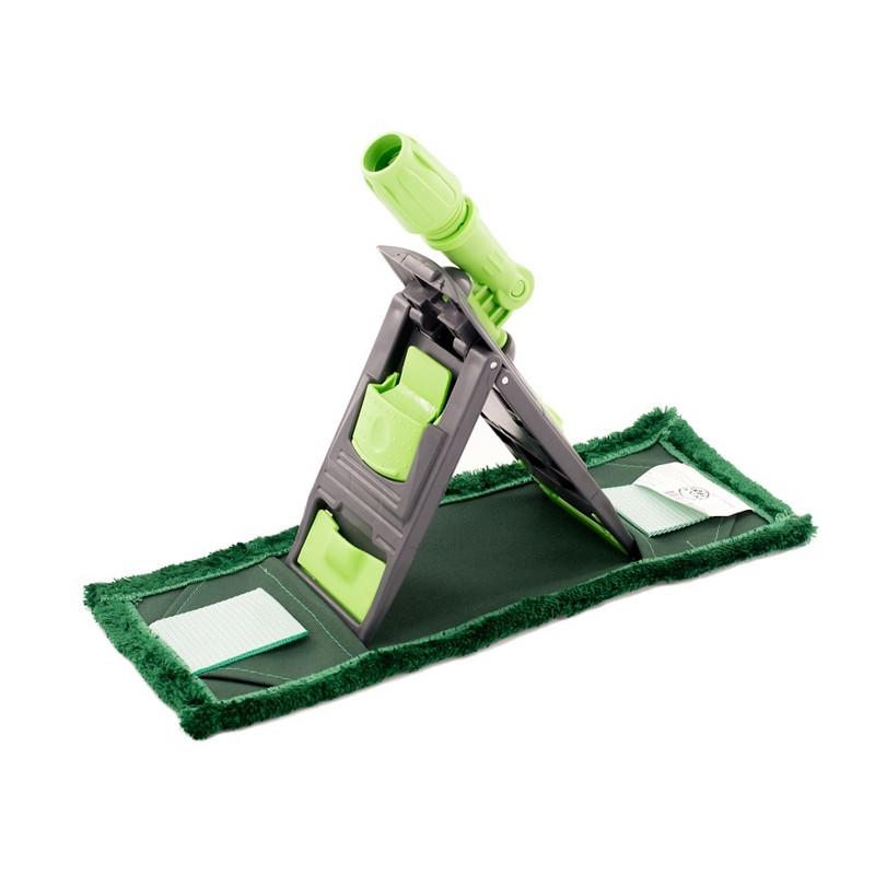 Держатель МОПа универс. пластик 40х11см т.серый/зеленый NPK195