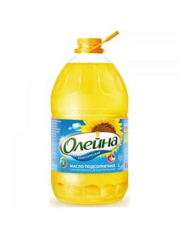 Масло Олейна  подсолнечное рафинированное, 5 л