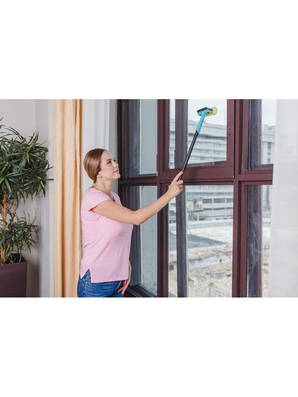 Швабра для мытья окон Step (губка, сгон, черенок 44см) SV3869НБС