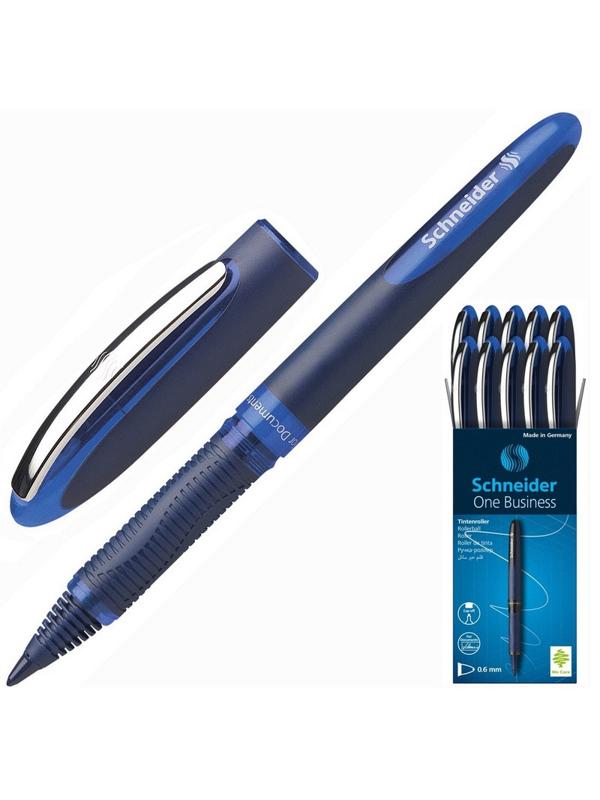 Роллер SCHNEIDER One Business 183003 синий, 0,6 мм