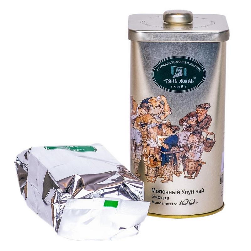 Чай МОЛОЧНЫЙ улун листовой ЭКСТРА, 100 г ж/б OA1/02L100-2