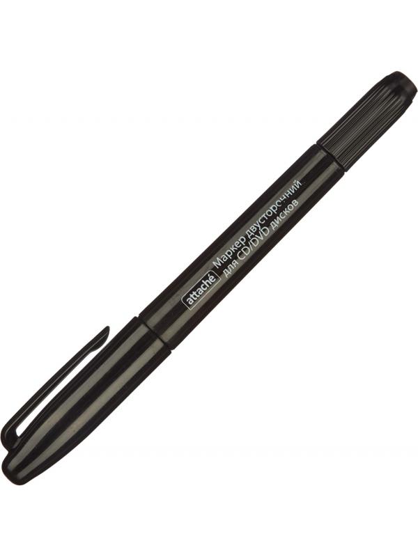 Маркер для CD черный двусторонний 0,7-1,0 мм