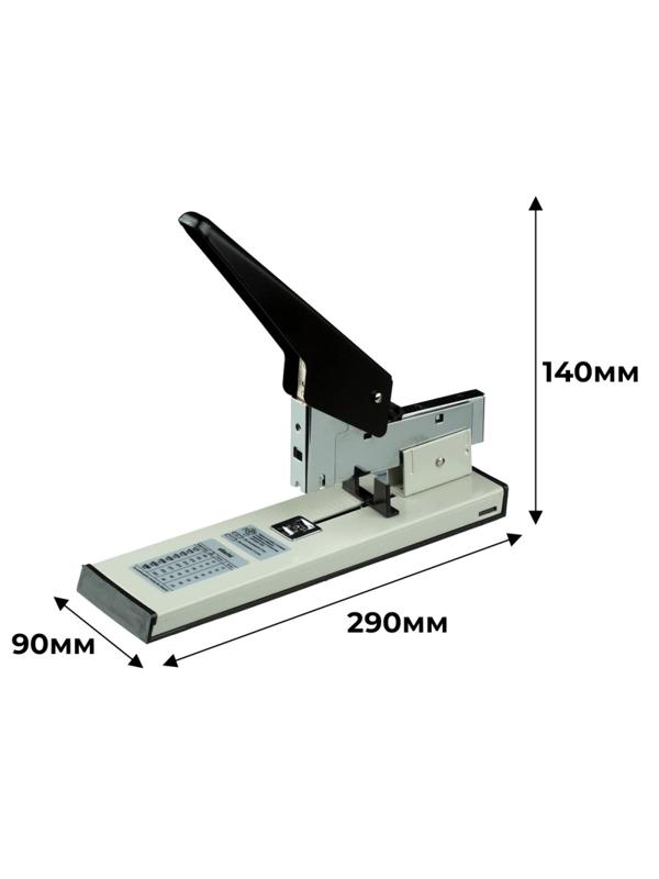 Степлер мощный Economy до 210 листов,№23/6-23/23, цвет черный