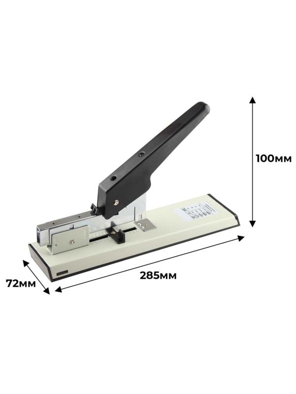 Степлер мощный Economy до 100 листов, №23/6- 23/13, цвет черно-белый