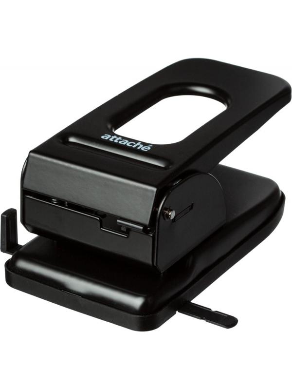 Дырокол Attache Economy до 60листов, с линейкой, цвет черный