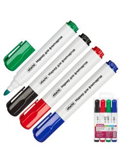 Набор маркеров для флипчартов по бумаге ATTACHE набор 4цв., 2-3мм кругл нак