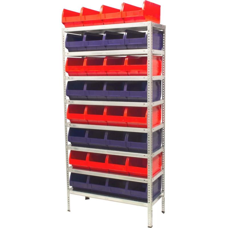 Контейнер ПП,400х230х200мм, Napoli,сплош/сплош, красный арт.5004