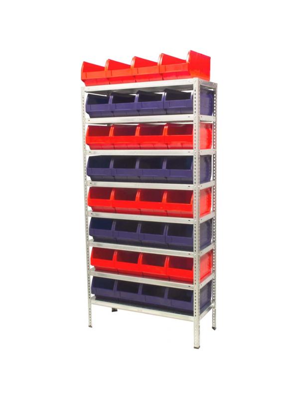 Контейнер ПП,400х230х200мм, Napoli,сплош/сплош, красный арт.5004