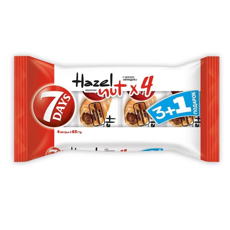 Круасcаны 7 days с кремом фундук 4шт х 65 гр