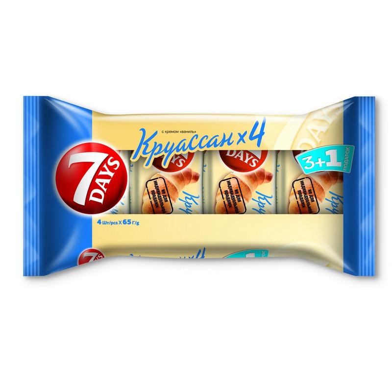 Круасcаны 7 days ваниль, 4шт х 65г